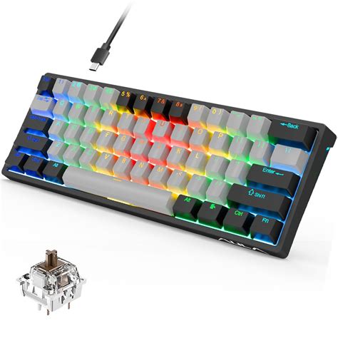 Buy AULA60 Percent Wired Mechanical Gaming Keyboard 29 RGB Backlit