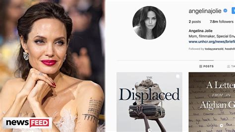 Angelina Jolie Breaks Instagram Debut Record And Posts Powerful Message