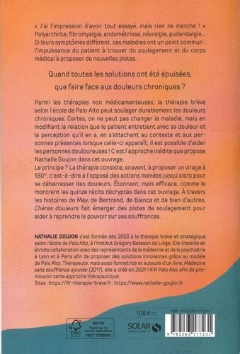 Chères douleurs La thérapie brève pour de Nathalie Goujon Grand