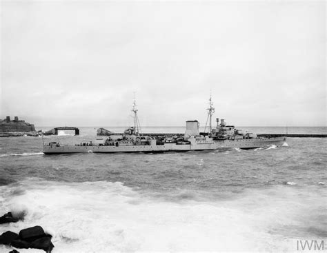 Hms Ajax British Leander Class Cruiser 31 December 1945 Grand