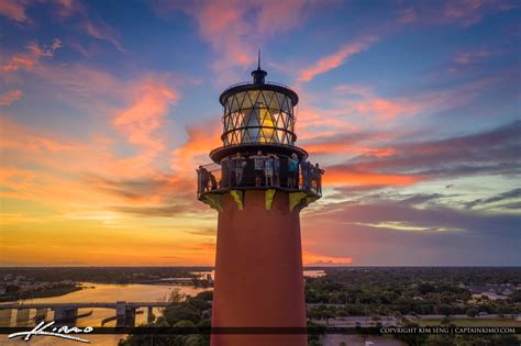 Jupiter Lighthouse Sunset Aerial HDR Photography | HDR Photography by ...