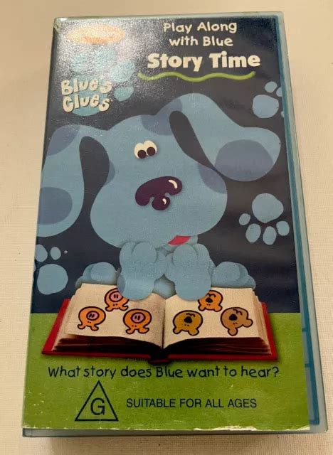 BLUE S CLUES PLAY ALONG WITH BLUE STORY TIME RARE VHS VIDEO Free