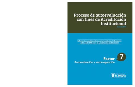 PDF Proceso de autoevaluación con fines de Acreditación