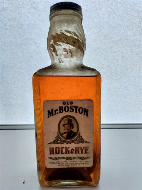 Old Mr Boston Rock Rye Whiskey Liqueur B S Cl