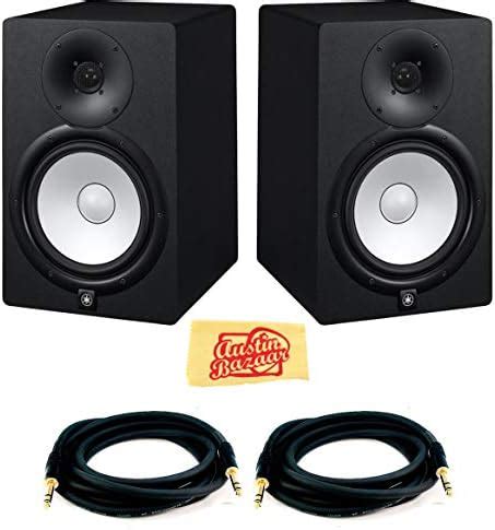 Amazon Yamaha HS8 8 Inch Powered Studio Monitor Pair Bundle With