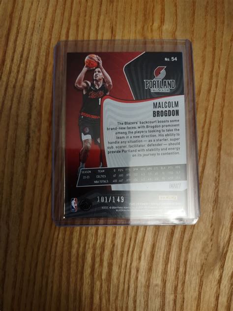 2023 24 Panini Revolution Malcolm Brogdon IMPACT PORTLAND TRAIL BLAZERS