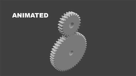 Gears D Model Animated Rigged Cgtrader