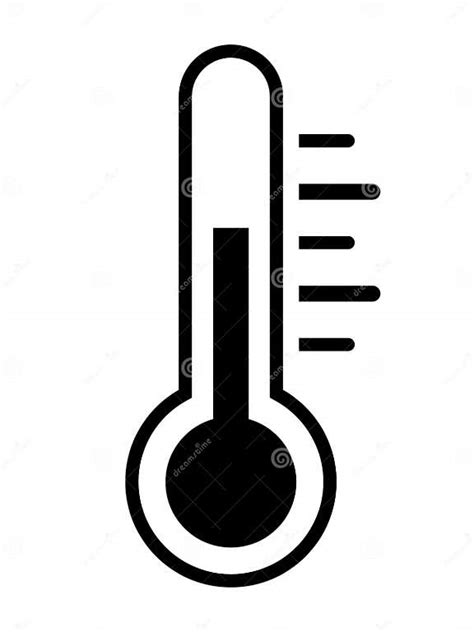 温度计温度图标 白色背景中突显的黑色插图 Eps矢量图 向量例证 插画 包括有 温暖 病症 187058858
