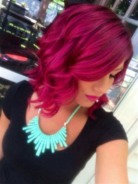 Pin By Danielle Rector On Hair Coloring Ideas Magenta Hair Magenta