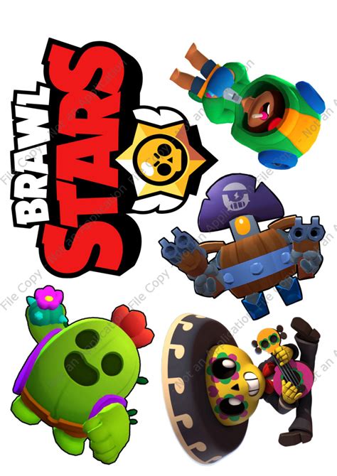 Wydruk Na Masa Cukrowa Na Tort Brawl Stars Elp