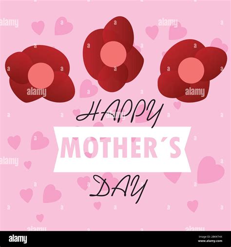 Happy Mothers Day Card Stock Vector Image And Art Alamy