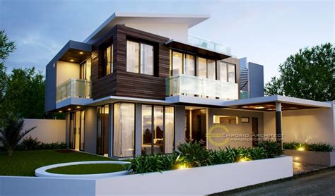 Desain Rumah Mewah dan Unik Style Modern Tropis di Jakarta