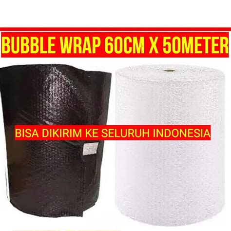 Jual Bubble Wrap Roll Cm X Meter Hitam Bening Puith Susu Murah