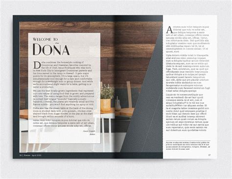 Magazine spread layouts – COMD3501 D236 IDENTITY DESIGN SP2020