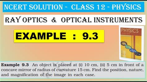 Ncert Solution Class Physics Ray Optics And Optical Instruments