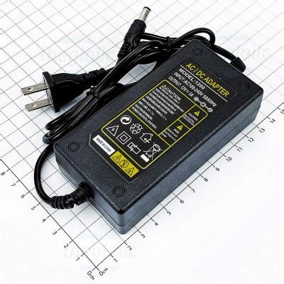 Nguồn Adapter 12V 5A Đầu DC 5 5x2 5mm Dài 1m Có LED Vào 100 240VAC