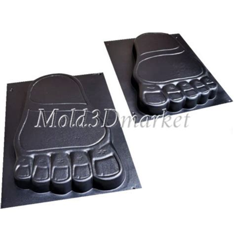 Set Molds Giant Footprints Mold For The Manufacture Of A Garden Path