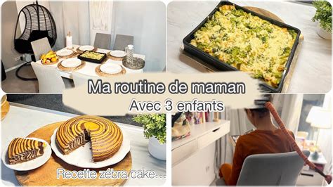 Ma routine du soir en période scolaire Recette de gratin brocolis et