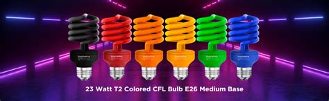 Sleeklighting 23 Watt T2 Orange Light Spiral Cfl Light Bulb Ul