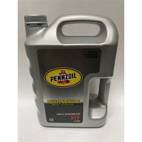 Pennzoil Multi Vehicle Automatic Transmission Fluid 100 Synthetic 4l