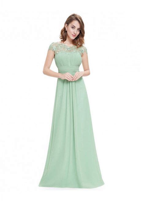 Langes Abendkleid Mint Stil Und Sch Nheit