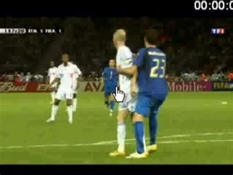 Zidane coup de boule clip Vidéo Dailymotion