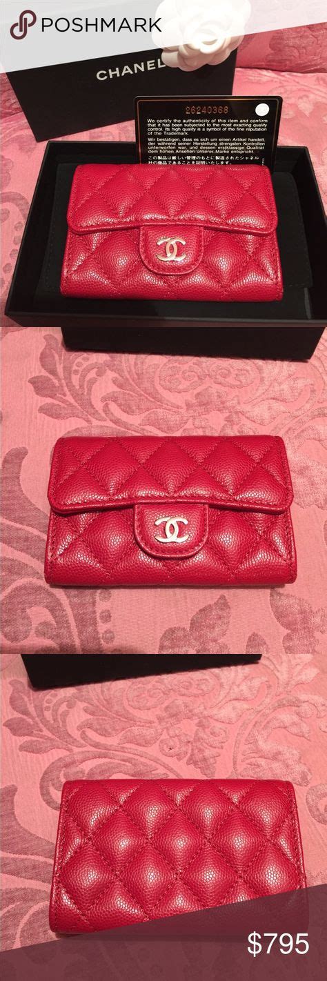 Rare Authentic Chanel Classic Card Wallet Pink Rare Authentic Chanel