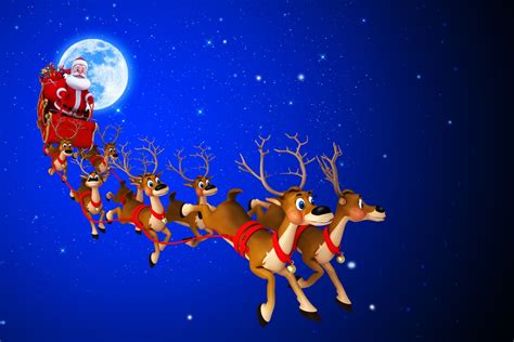 🔥 30 Santas Sleigh In The Sky Wallpapers Wallpapersafari