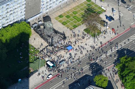 Luftaufnahme Chemnitz Geschichts Denkmal Karl Marx Monument An Der