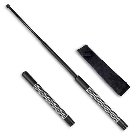 Black Diamond Grip Baton Telescoping Asp Self Defense Weapons