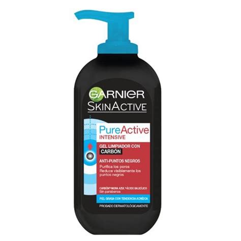 Gel Limpiador Facial Carbón Anti acné Pure Active Garnier