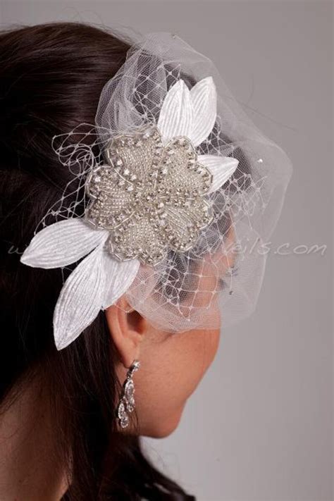 Crystal Rhinestone Beaded Flower Bridal Hair Piece With Etsy