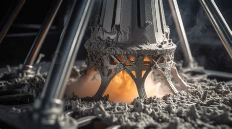 Metal Powder Object Taking Shape With 3d Printing Technology Background 3d Print 3d Printing