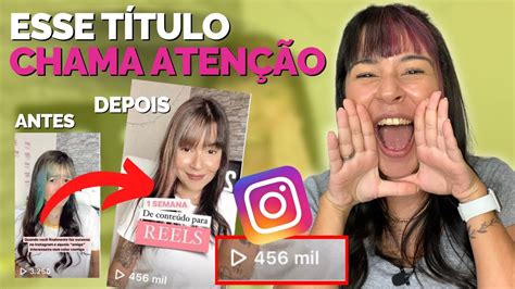 Como fazer TÍTULOS chamativos para VIRALIZAR no REELS do INSTAGRAM