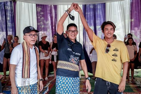 Kejuaraan WSL Krui Pro 2022 Di Pantai Tanjung Setia Sandiaga Ini