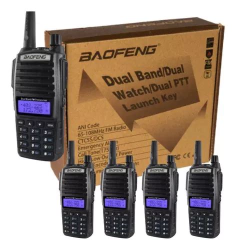 Kit R Dios Comunicador Walk Talk Baofeng Dual Band Uv Frete Gr Tis