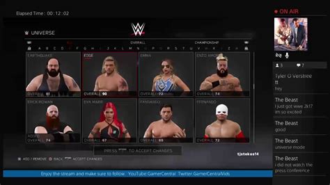 Wwe 2k17 Universe Mode Setting Up Season 3 Part 1 Youtube