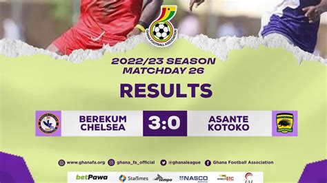 Extended Highlights Berekum Chelsea Asante Kotoko