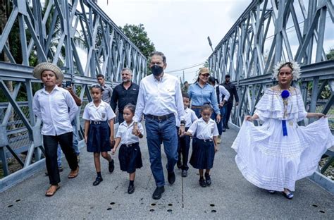 Presidente Cortizo Inaugura Carretera Puente Y L Nea El Ctrica En