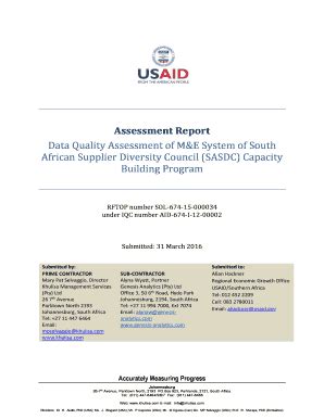 Fillable Online Pdf Usaid Assessment Report Data Quality Assessment Of