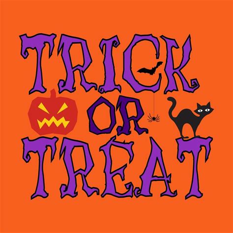 Trick Or Treat Halloween Letter 11674828 Vector Art At Vecteezy