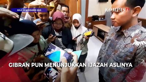 Komentar Gibran Rakabuming Raka Atas Tudingan Ijazah Palsu Video