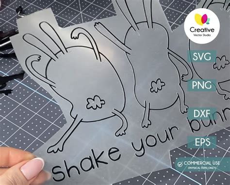 Shake Your Bunny Tail Svg Creative Vector Studio