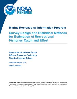 Fillable Online National Marine Fisheries Service S Marine Recreational