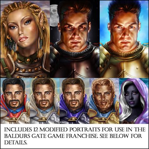 Old Baldur S Gate Portraits By House Velovasse On Deviantart