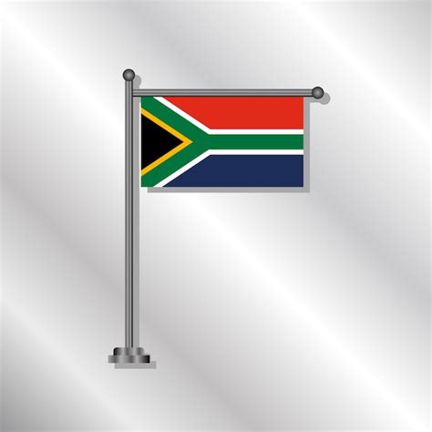 Ilustraci N De La Plantilla De La Bandera De Sud Frica Vector Premium