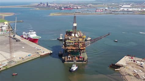 Shell Brent Alpha Arrival At Able Seaton Port Youtube