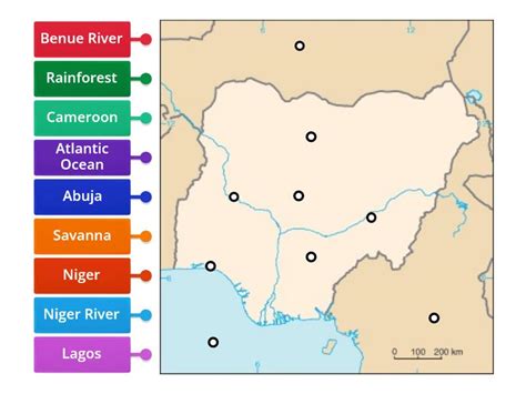 Geography of Nigeria - Labelled diagram