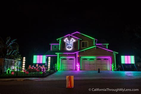 Halloween Light Show House in Riverside, CA | California Through My Lens