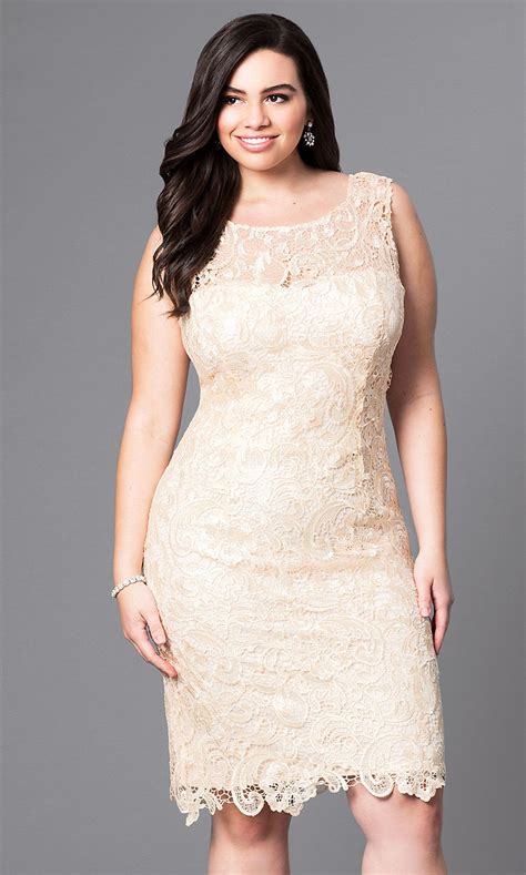 Short Lace Plus Size Semi Formal Party Dress Semi Formal Cocktail